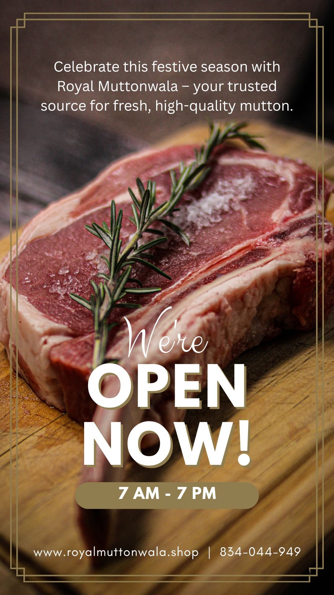 I’ve designed the banner for Royal Mutton Wala